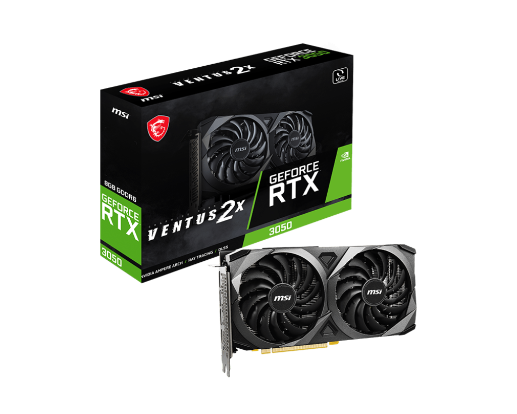 Tarjeta de Video - MSI - RTX 3050 VENTUS 2X 8G