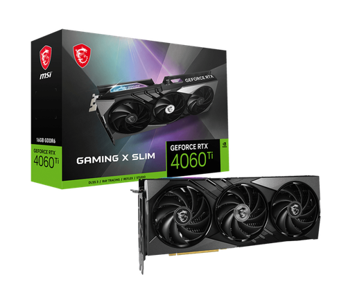 Tarjeta de Video - MSI - RTX 4060 Ti GAMING X SLIM 16G