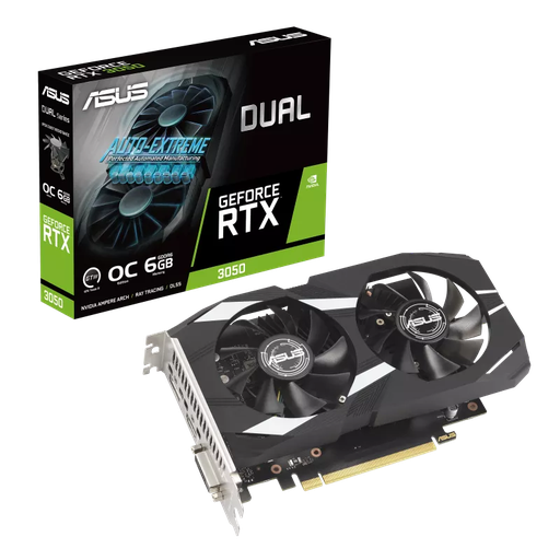 [DUAL-RTX3050-O6G] Tarjeta de Video - Asus - RTX 3050 - 6 GB