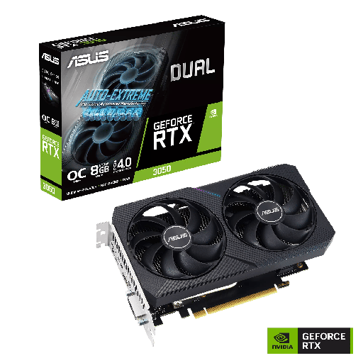 [DUAL-RTX3050-O8G-V2] Tarjeta de Video - ASUS - RTX 3050 - 8 GB